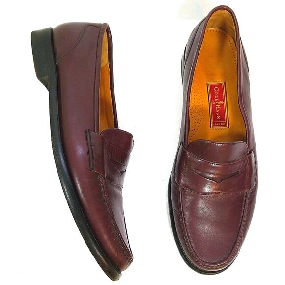 Cole Haan Country burgandy leather loafers 12 main image 6